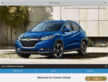 Tablet Screenshot of driveclassichonda.com